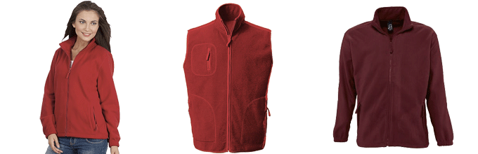 Vestes gilets polairesà personnaliser en broderie